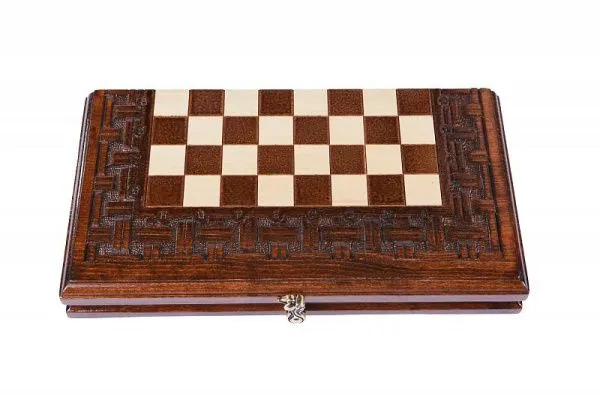 Шахматы + нарды резные "Армянский Орнамент" 30, Haleyan