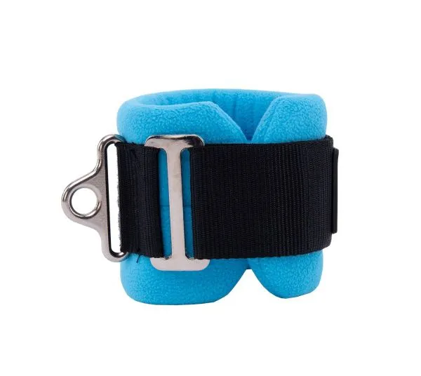 Ремень для тренировки мышц бедра и ягодиц регулируемый синий (F0-кольцо)