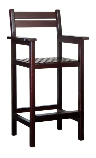 Кресло бильярдное из ясеня, цвет махагон