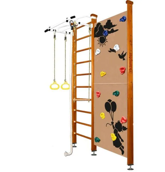 Шведская стенка Kampfer Jungle Ceiling Girl (№3 Классический Стандарт белый турник)