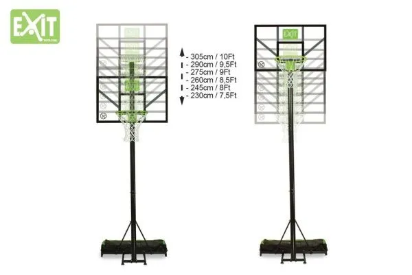 Баскетбольный щит с кольцом на стойке Кoмeтa