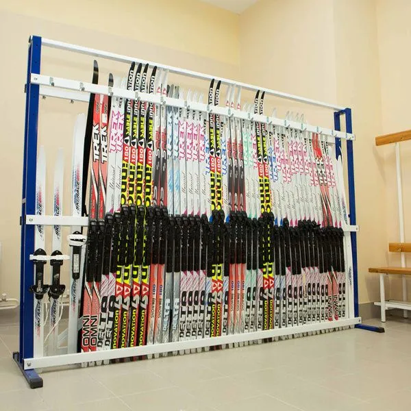 Стойка для 30 пар беговых лыж двухсторонняя