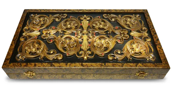 Нарды-шашки резные "Эдем" 25 из ясеня