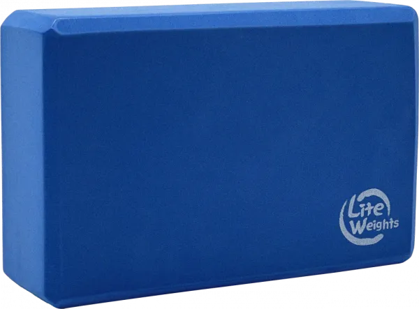 Блок для занятий йогой Lite Weights 5494LW, голубой