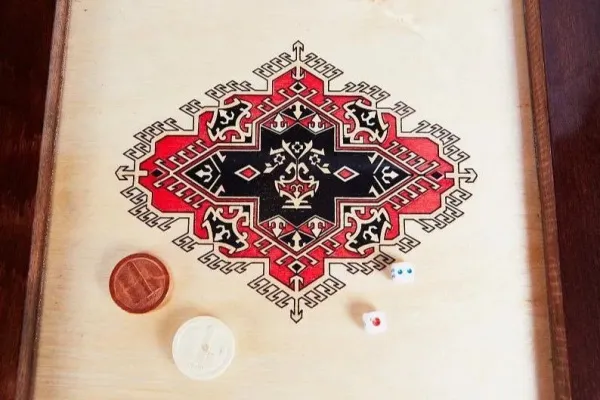 Нарды Бакинские "Синий узор" в дипломате