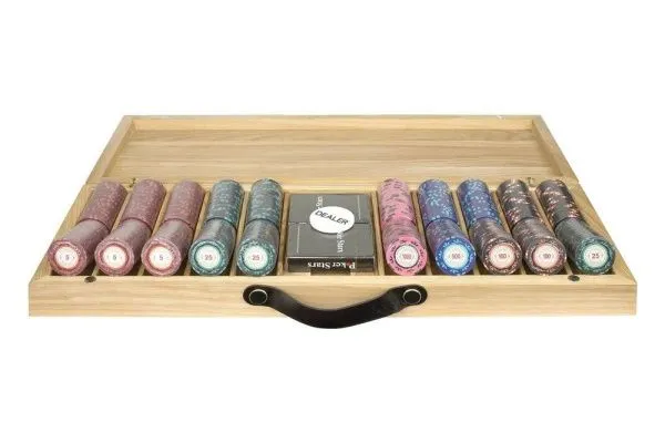 Набор для покера Casino Royale на 500 фишек в кейсе из ясеня v2, Partida