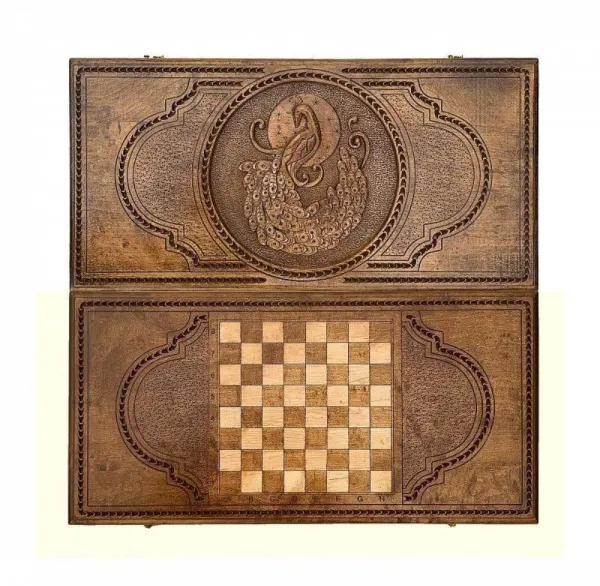 Нарды резные "Павлин", Mkhitaryan