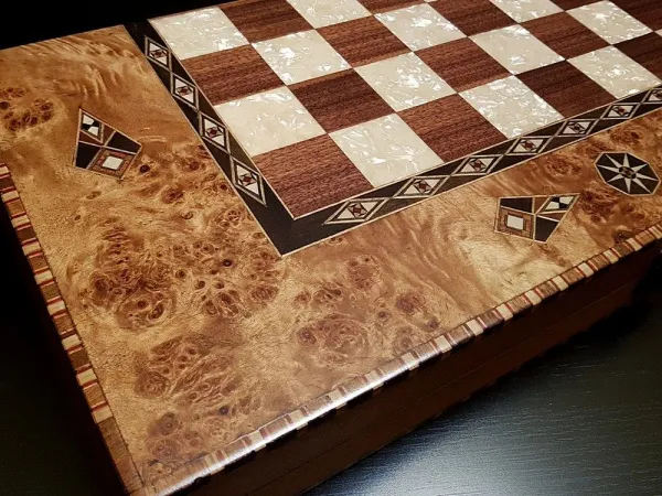 Шахматы - нарды "Константа 50 см" клен антик