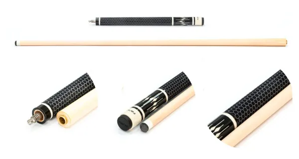 Двухсоставной бильярдный кий для пула "Fury Jump FJ-1" черный