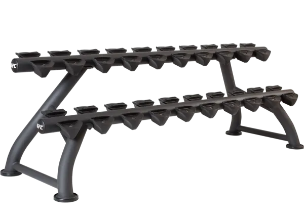 Горизонтальная стойка для хранения гантелей на 10 пар UFC
