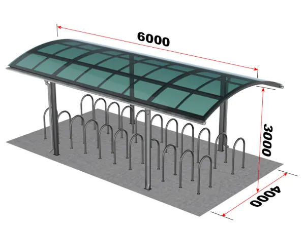 Велопарковка на 20 мест (с навесом)