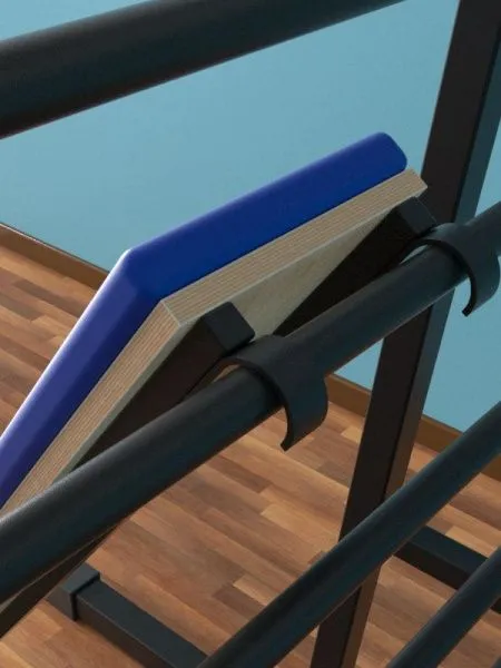 Шведская стенка разборная напольная с брусьями 3 в 1 и доской (тип 3)