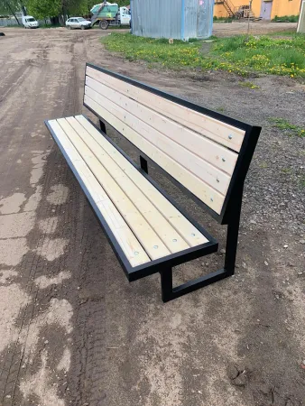 Скамья для улицы со спинкой парковая