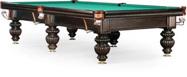 Бильярдный стол для русской пирамиды Weekend "Tower" 10 футов, борта дуб (черный орех)