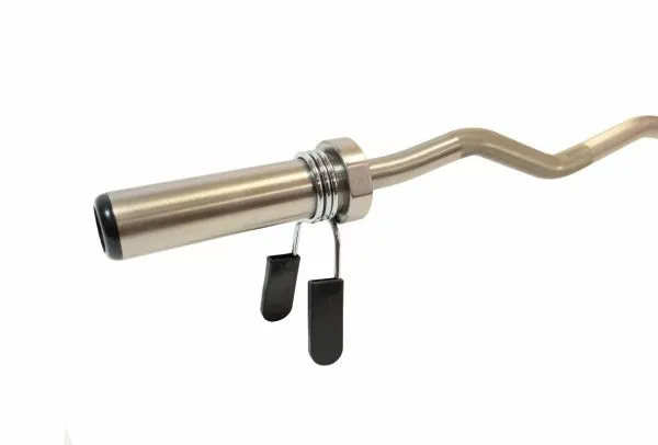 Гриф олимпийский слабоизогнутый 47" REBEL с упорными подшипниками и замками