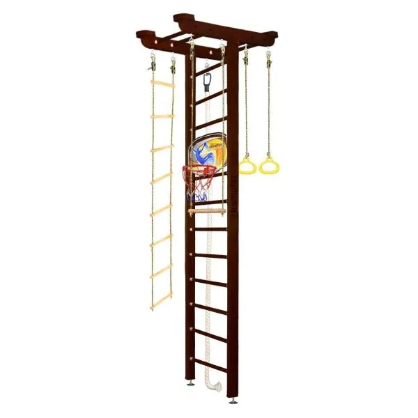 Шведская стенка Kampfer Big Sport Ceiling Basketball Shield (№5 Шоколадный Высота 3 м)