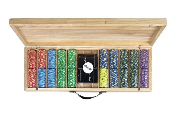 Набор для покера EPT Ceramic на 500 фишек в кейсе из ясеня v2, Partida
