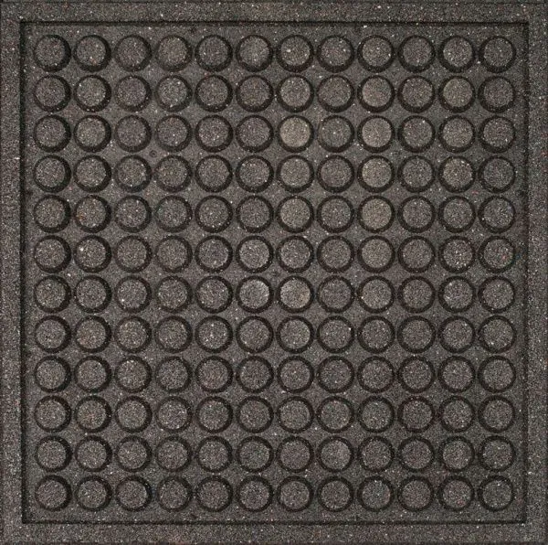 Напольное резиновое покрытие 1000х1000х30 мм ECO (цвет - черный)