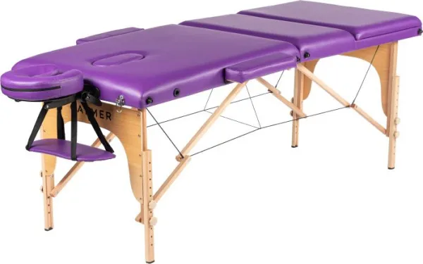 Массажный стол Calmer Bamboo Three 70 (фиолетовый)