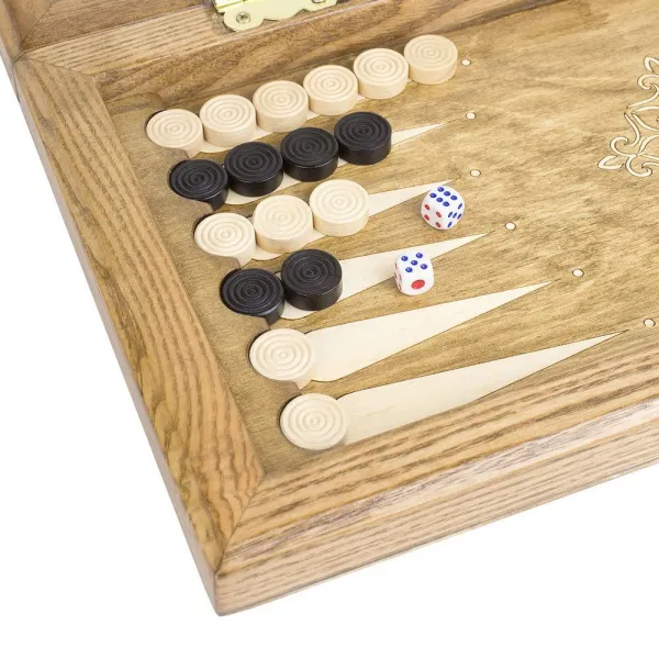 Шахматы + Шашки + Нарды 3 в 1 "Амбассадор 6", 40 см, ясень, Partida