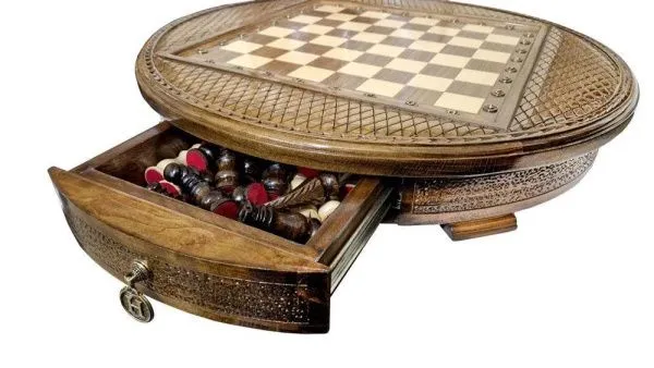 Шахматы резные в ларце "Лусин" 50, Haleyan