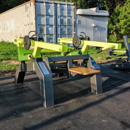 Power-1806 Уличный тренажер Трицепс-машина (имитация отжиманий) с переменной нагрузкой ZAVODSPORTA