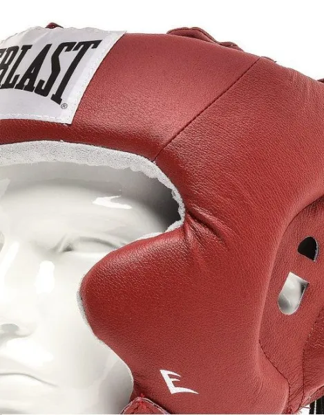 Шлем с защитой щек Everlast USA Boxing Cheek Красный L