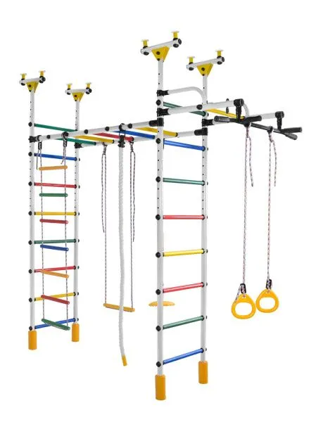 Детский спортивный комплекс Формула Здоровья Слоненок (белый радуга)