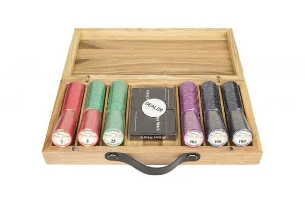 Набор для покера Valentino Ceramic на 300 фишек в кейсе из ясеня v2, Partida