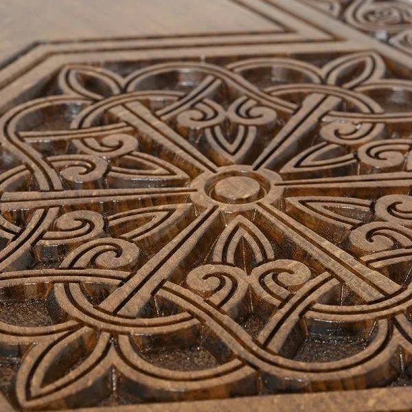 Нарды резные "Шестигранный Узор", Haleyan