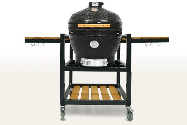 Керамический гриль-барбекю 24 дюйма CFG CHEF (черный) (61 см)