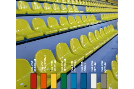 Сиденье трибунное пластиковое Лужники, серое