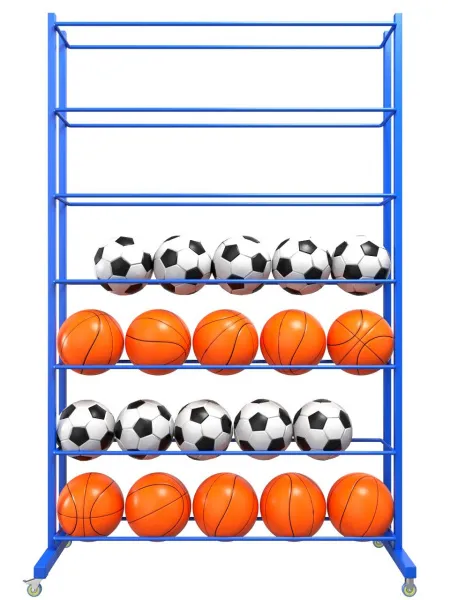 Стеллаж для мячей односторонний 2100 мм (на 56 шт.)