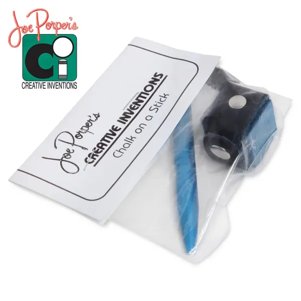 Держатель для мела  Joe Porper`s Chalk On A Stick алюминий/кожа синий
