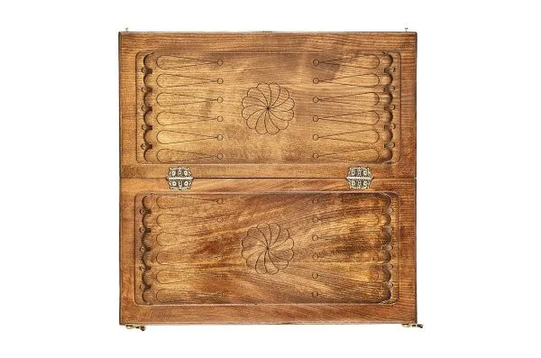 Нарды резные "Шестигранный Узор" 50, Haleyan