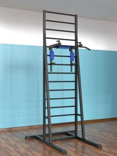 Шведская стенка разборная напольная с брусьями 3 в 1 (тип 3)