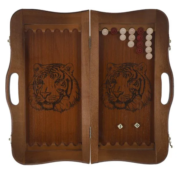 Нарды кожаные РФН "Тайпан" малые с ручкой