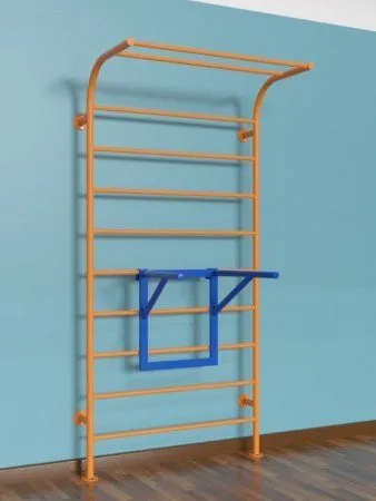 Шведская стенка с изгибом и брусьями (детская)