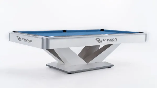 Бильярдный стол для пула "Victory II Plus" 9 ф (белый, сланец 30 мм)