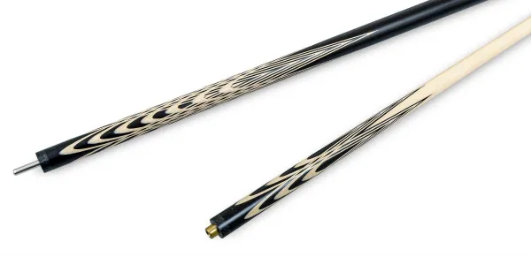 Двухсоставной бильярдный кий для русской пирамиды Weekend "Тюльпан" (черный граб, граб)