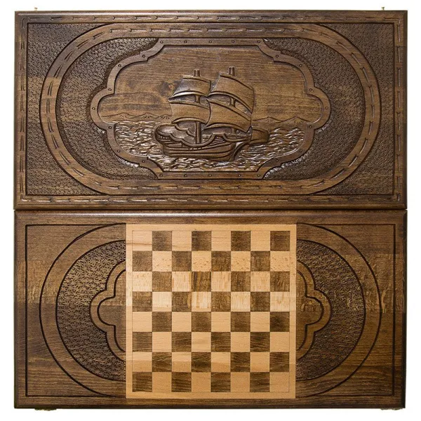 Нарды резные "Парусник", Mirzoyan