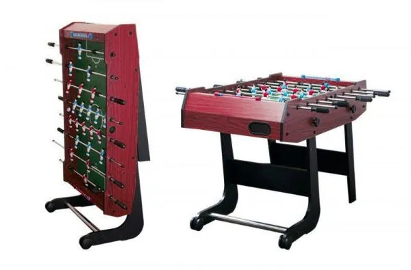 Настольный футбол кикер Maccabi Mini махагон складной