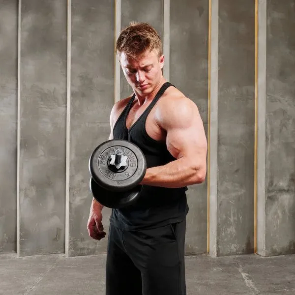 Гриф гантельный с обрезиненной ручкой 350 мм / диаметр 26 мм