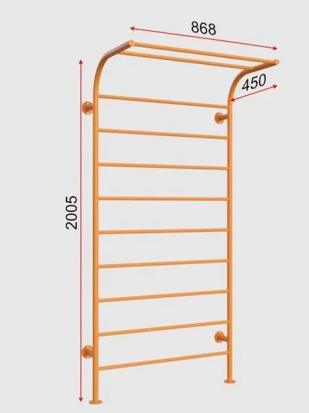 Шведская стенка с изгибом детская