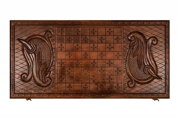 Нарды резные "Борьба с тигром", Mkhitaryan