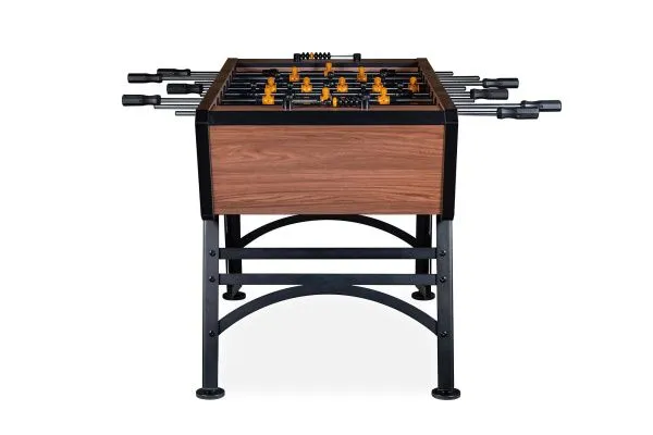 Игровой стол - футбол "Eiffel" (151х75,5х90см) коричнево-черный