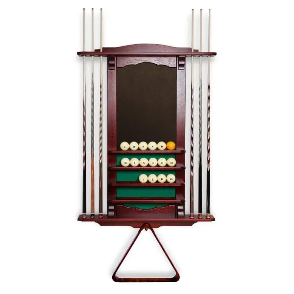 Киевница настенная Флоренция для 6 киев c грифельной доской дуб махагон