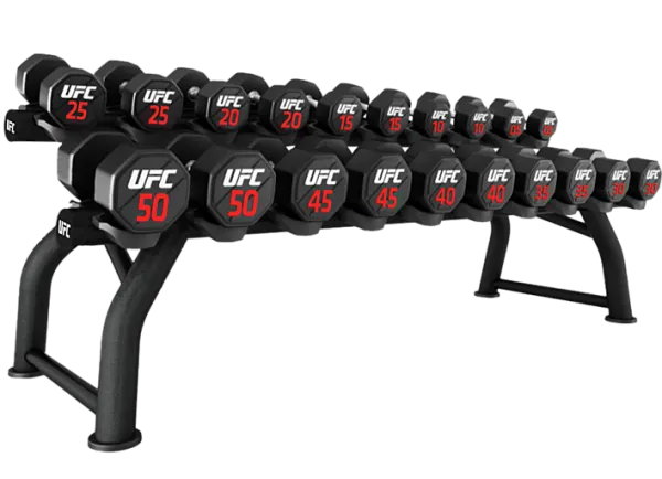 Горизонтальная стойка для хранения гантелей на 10 пар UFC