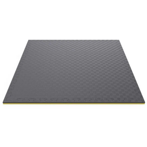 Будо-мат EVA DFC 100 x 100 см, 20 мм, цвет желто-графитовый