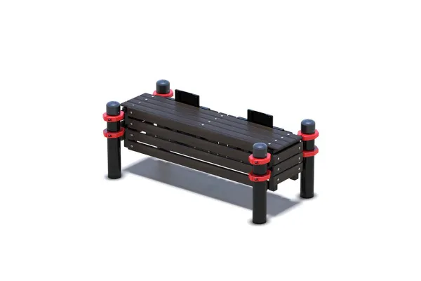Горизонтальная гимнастическая скамья WorkOut 108х3,5мм
